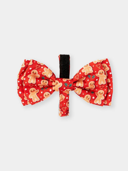 Ensemble Bandana & Nœud papillon de Noël pour chien - Holly Jolly Cookies (S/M)