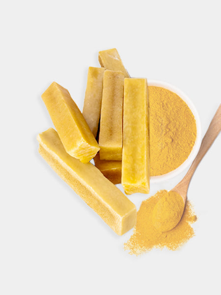 Bâtons de Fromage de Yak à mâcher au curcuma pour chien