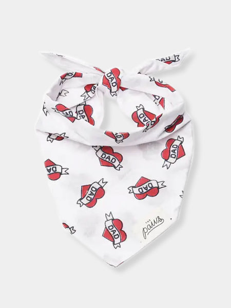 Bandana pour chien - Motif Love Dad ♥️ - The Paws