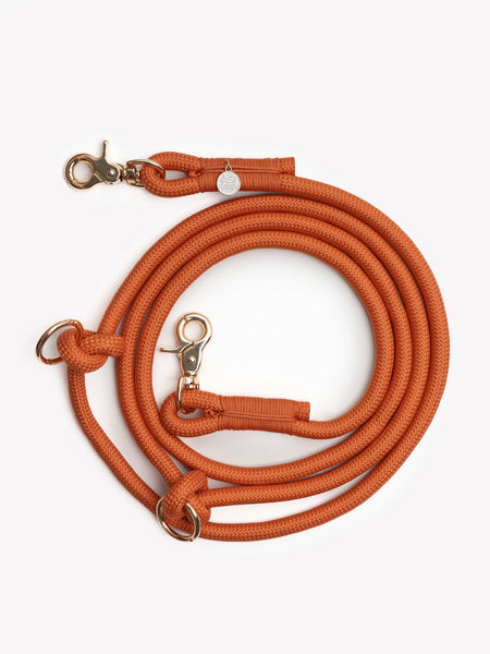 Laisse pour chien "mains libres" en corde - Terracotta - Furlou