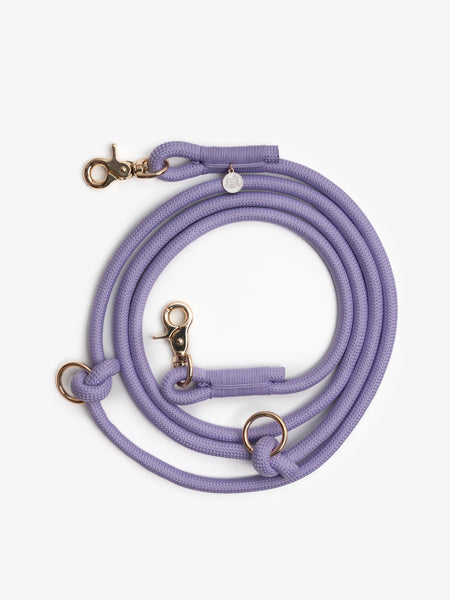 Laisse pour chien "mains libres" en corde - Lavande - Furlou