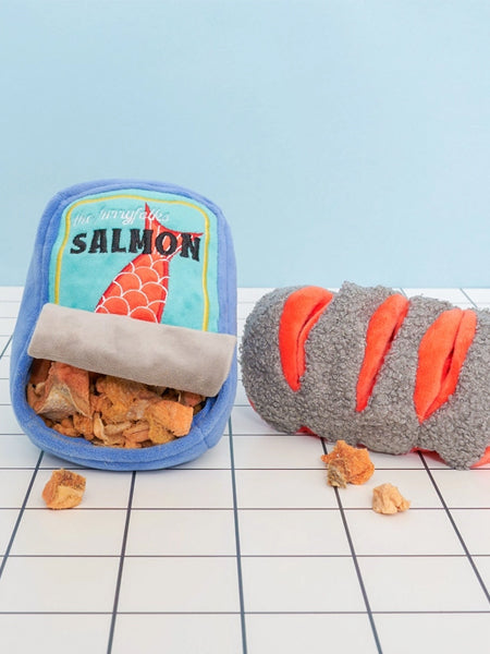 Jouet de fouille pour chien - Conserve de Saumon 🐟 - The FurryFolk