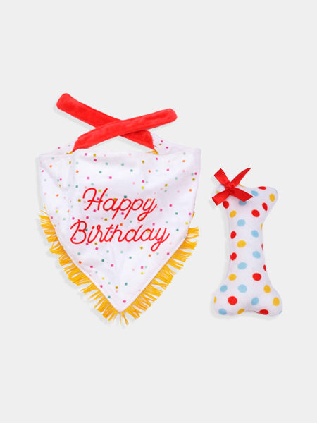 Kit Anniversaire - Bandana et os 🎂🎉🎈 - Zippy Paws