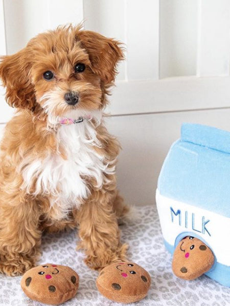 Jouet d'occupation pour chien original - Milk et Cookies - ZippyPaws