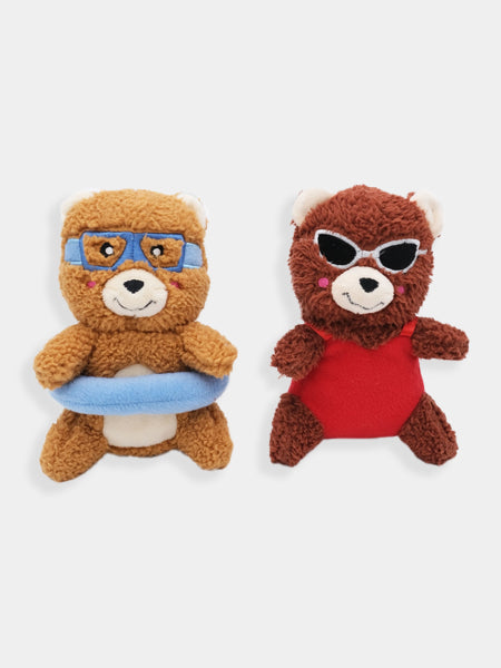Duo de peluches pour chien