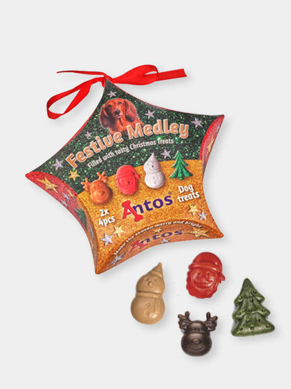 Assortiments de friandises dentaires de Noël pour chien - Boule de sapin
