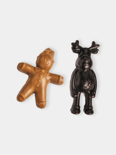 Assortiments de 2 friandises dentaires de Noël pour chien
