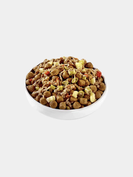Garniture à base de bouillon pour chien