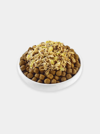 Garniture à base de bouillon pour chien