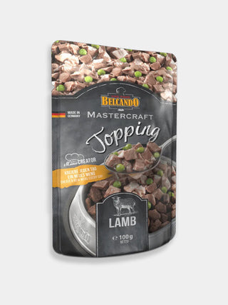 Topping avec bouillon pour chien - agneau et petits pois - 100 % d’ingrédients naturels, Sans additifs, céréales ni gluten
