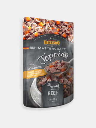 Topping avec bouillon pour chien - bœuf et carottes - 100 % ingrédients naturels, Sans additifs, sans céréales, sans gluten