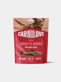 Friandises jerky pour chien - dinde et lapin