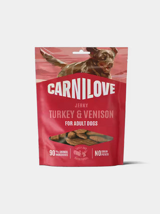 Friandises jerky pour chien - dinde et gibier