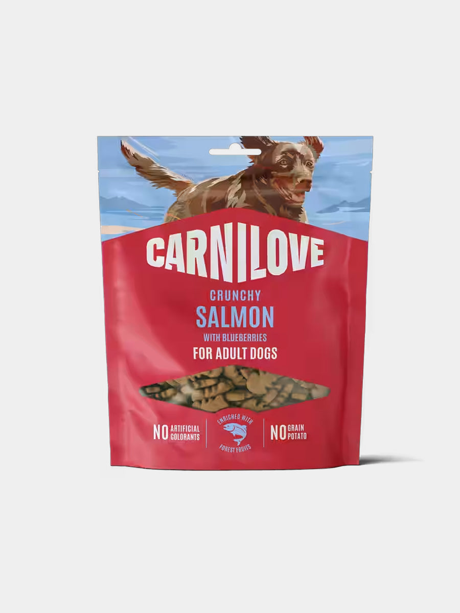 Friandises Crunchy Snack - Saumon et Myrtilles - Carnilove