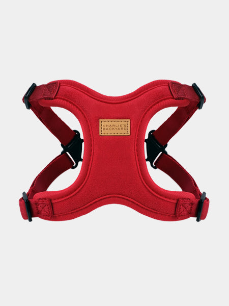 Harnais pour chien Confort Charlie's Backyard - Rouge