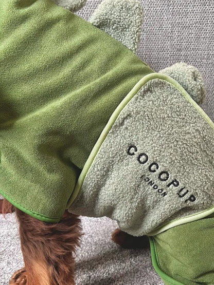 Peignoir de séchage pour chien - Dinopup 🦖 - Cocopup London