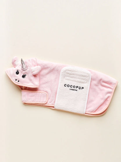 Peignoir de séchage pour chien - Pupicorn 🦄 - Cocopup London