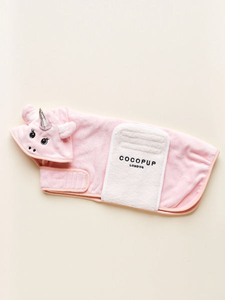 Peignoir de séchage pour chien - Pupicorn 🦄 - Cocopup London