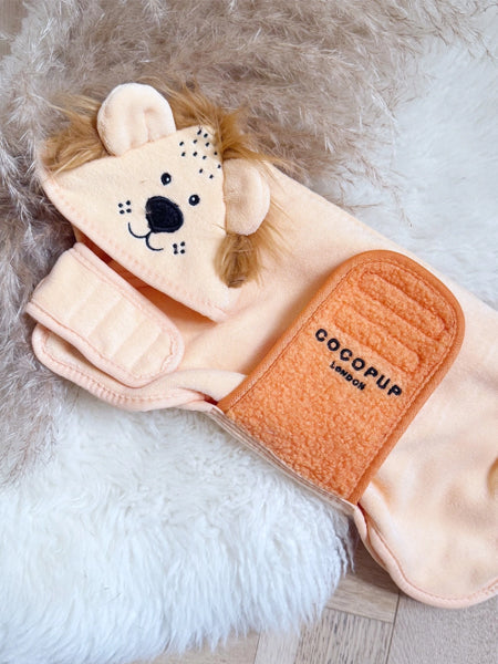 Peignoir de séchage pour chien - Lion 🦁 - Cocopup London
