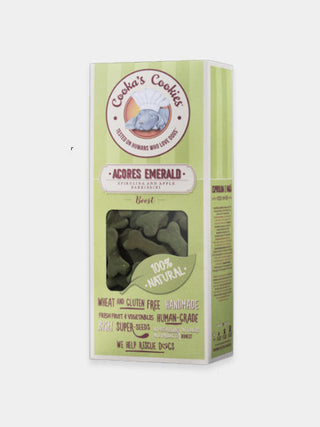 Biscuits pour chien - spiruline et pomme - Sans colorants, additifs ni conservateurs, Cuisson lente au four, préserve les saveurs