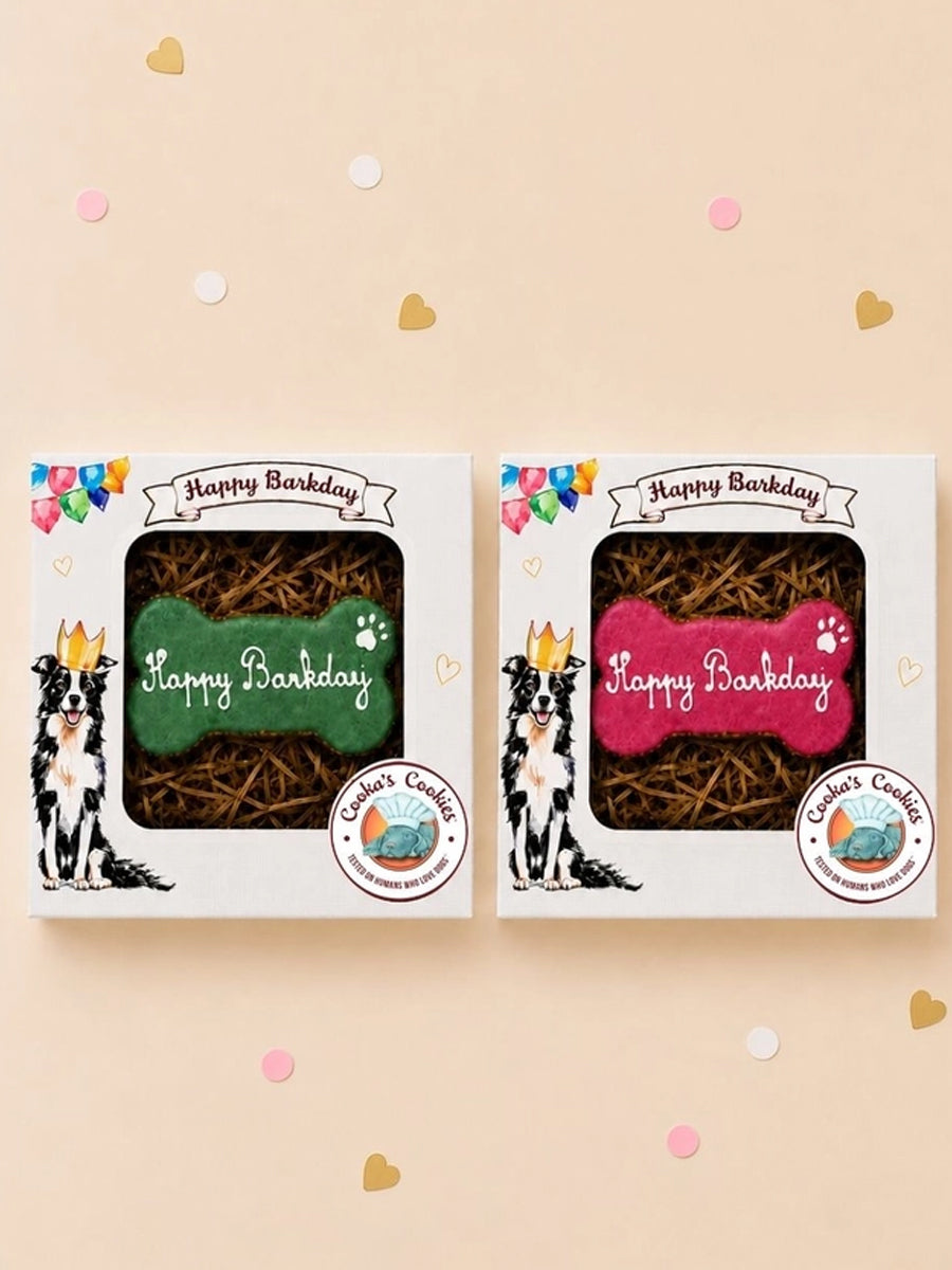Gâteau d'anniversaire pour chien Happy Barkday – Cooka's Cookies