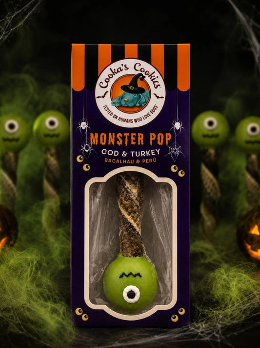 Biscuits d'halloween pour chien - Monster Pop 👽 - Cooka's Cookies