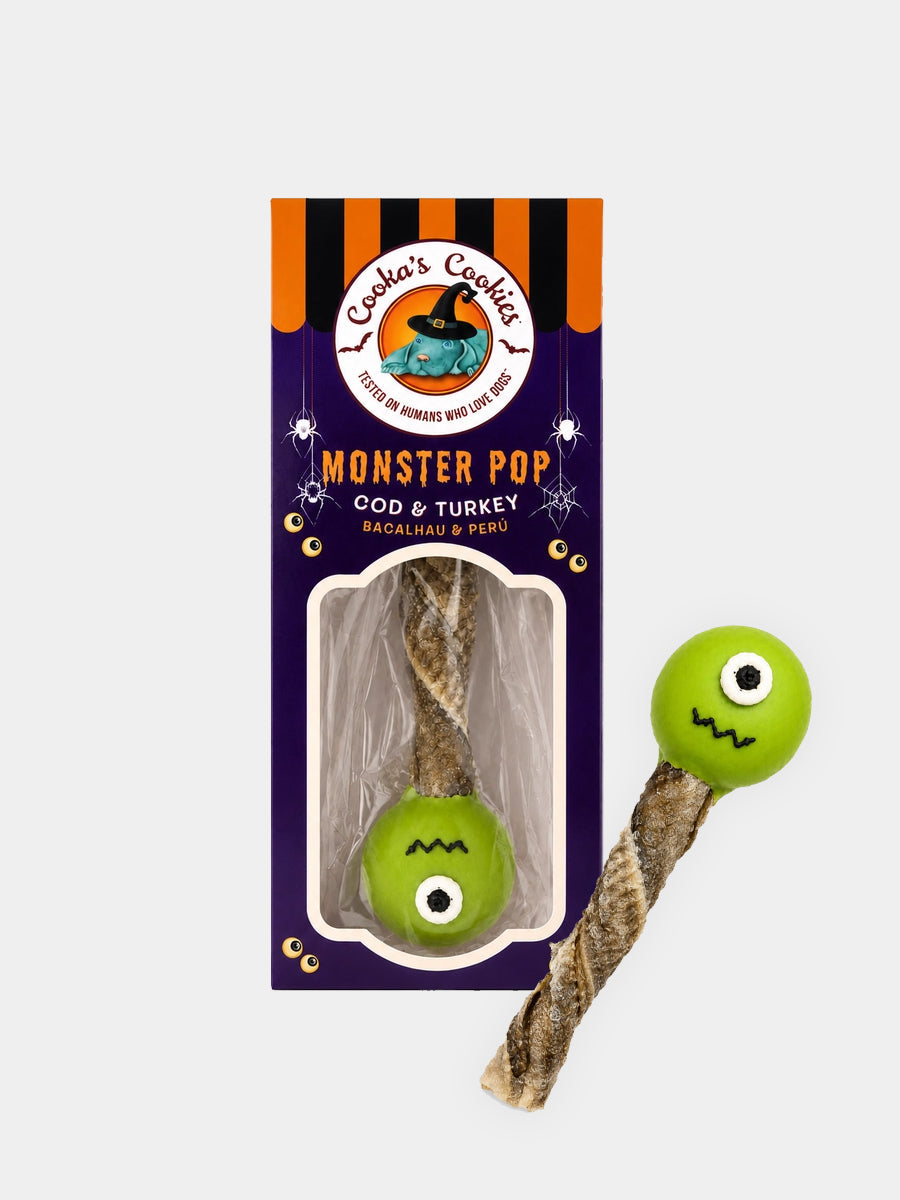 Biscuits d'halloween pour chien - Monster Pop 👽 - Cooka's Cookies