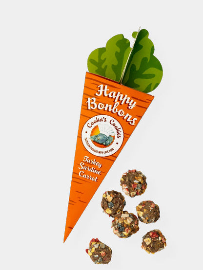 Biscuits de pâques pour chien - Happy Bonbon 🥕 - Cooka's Cookies