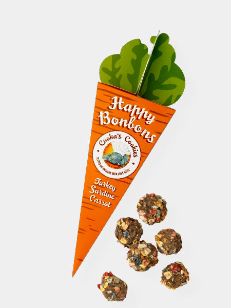 Biscuits de pâques pour chien - Happy Bonbon 🥕 - Cooka's Cookies
