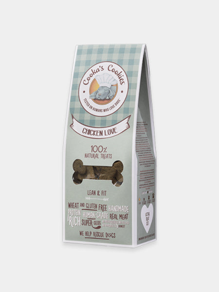 Biscuits Artisanaux pour chien - Poulet et Carottes - Cooka's Cookies
