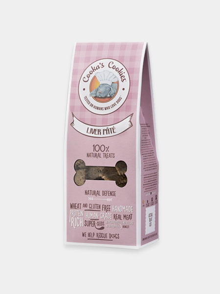 Biscuits Antioxydants pour chien - Pâté de foie - Cooka's Cookies
