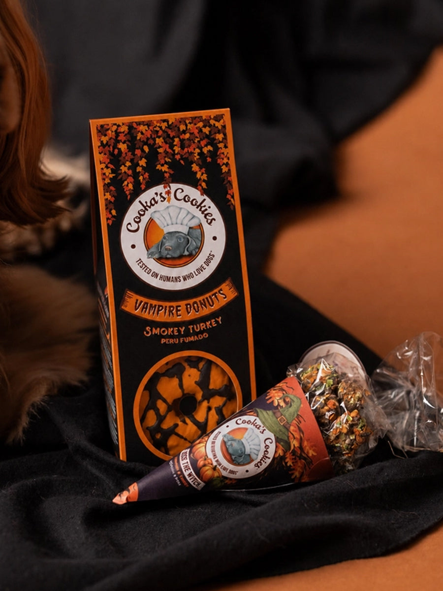 Biscuits d'halloween pour chien - Vampire Donuts 🧛🏻 - Cooka's Cookies