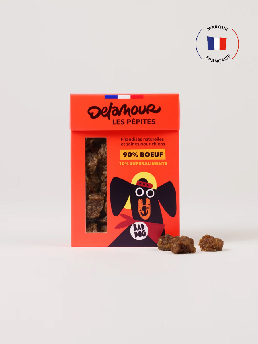 Friandises pour chien - Les Pépites au Boeuf 🐂 - Delamour