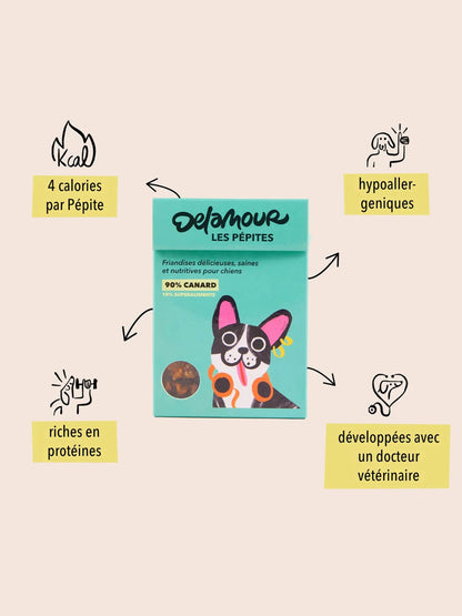 Friandises pour chien - Les Pépites au Canard 🦆 - Delamour