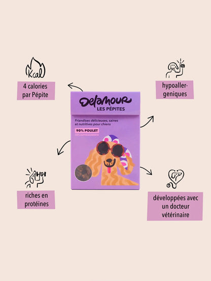 Friandises pour chien - Les Pépites au Poulet 🐓 - Delamour