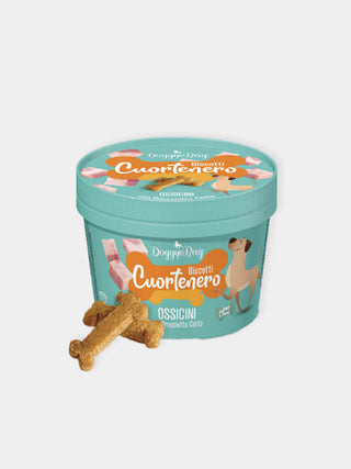 Biscuits artisanaux pour chien - biscotti au jambon - Ingrédients naturels de qualité humaine, Sans sucres ni sels, Format de 150 g