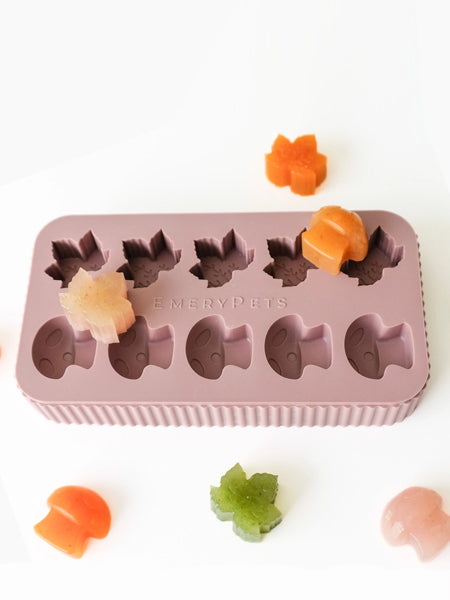 Moule en silicone pour friandises - Erable et Champignon - EmeryPets