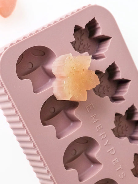 Moule en silicone pour friandises - Erable et Champignon - EmeryPets