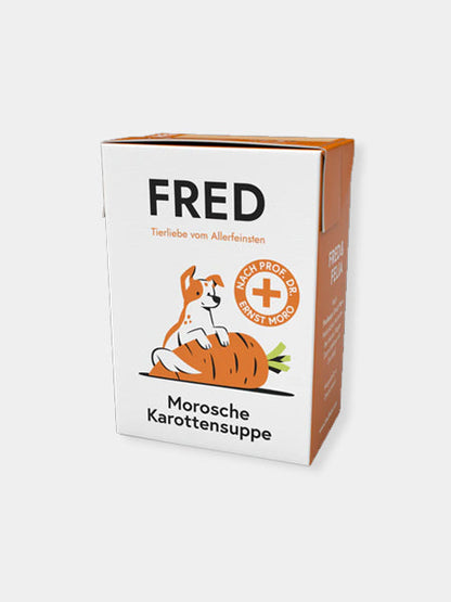 Garniture smoothie de carottes pour chien