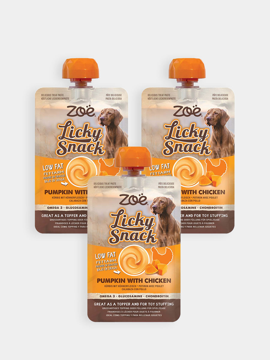 Licky Snack - Pâtée à lécher pour chien Poulet 🐓 et Citrouille 🎃