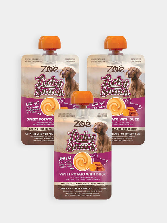 Licky Snack - Pâtée à lécher pour chien Canard 🦆 et Patate Douce 🍠