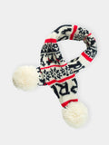 Écharpe de noël pour chien - après ski - Collection de Noël, Confectionné en velours, Design oversize, Pour les repas et fêtes de fin d'année