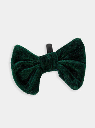 Nœud papillon pour chien - velours vert - Coloris vert, Pensé pour les fêtes de fin d’année, Facile à assortir à une tenue de Noël