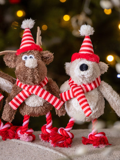 Peluche de Noël pour chien