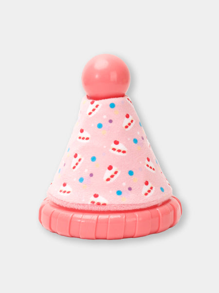 Jouet pour chien - Chapeau d'anniversaire Rose 🎉 - HugSmart