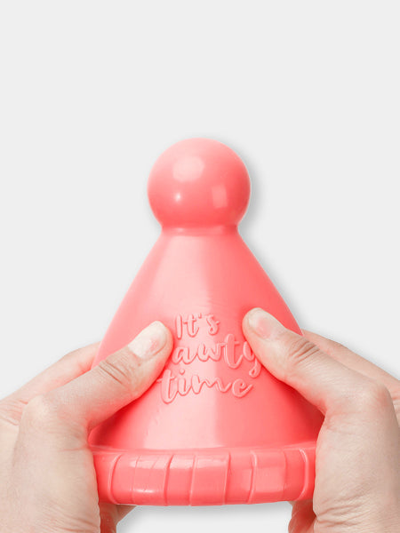 Jouet pour chien - Chapeau d'anniversaire Rose 🎉 - HugSmart