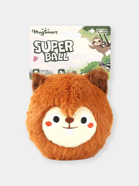 Balle en peluche pour chien - Ecureuil 🐿️ - HugSmart