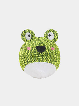 Balle en peluche pour chien - grenouille