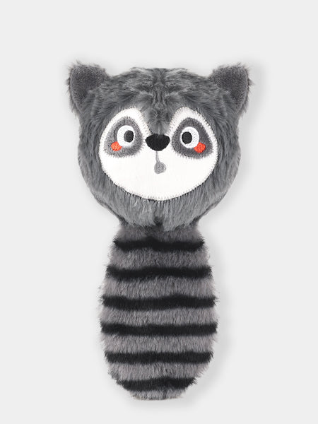 Balle en peluche pour chien - Raton laveur 🦝 - HugSmart