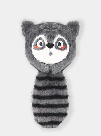 Balle en peluche pour chien - Raton laveur 🦝 - HugSmart